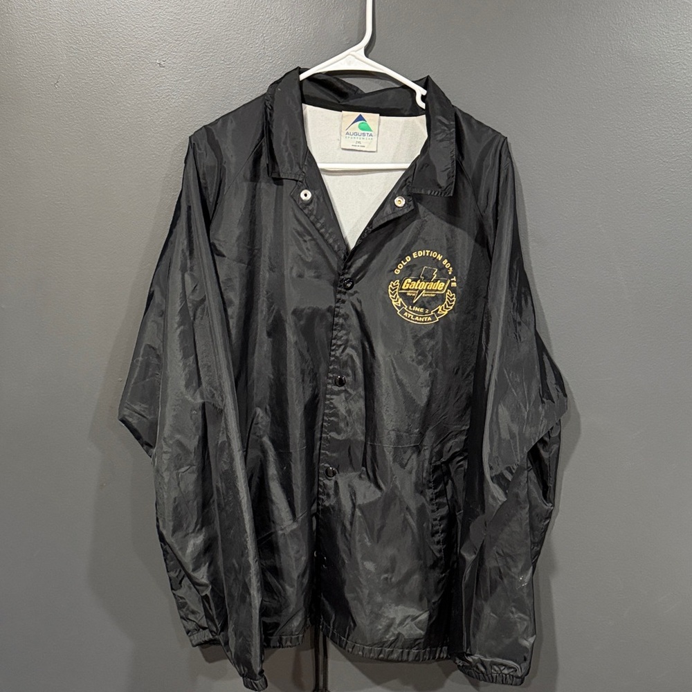 Vintage Gatorade Employee Jacket Atlanta Sportswear Black Jacket